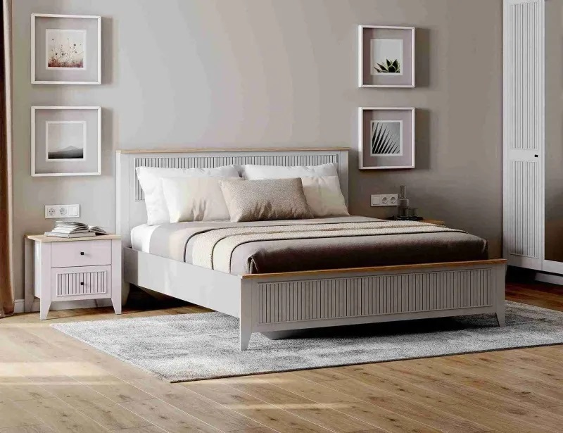 Кровать 1400 "Валенсия" матрасное основание включено (ламели)