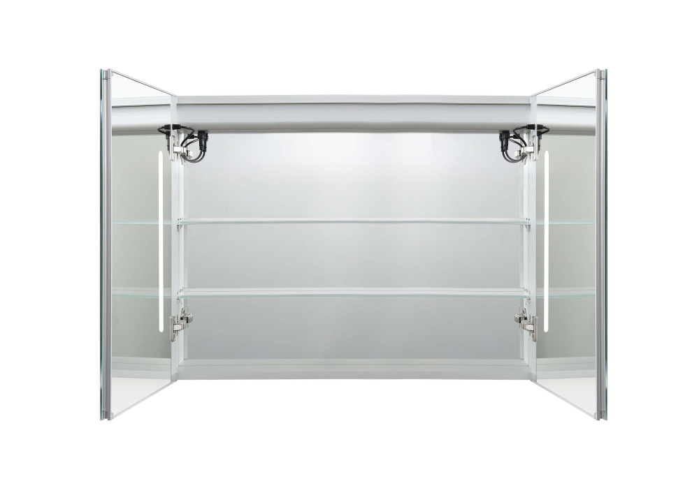 Алюминиевый зеркальный шкаф с подсветкой 900Х700Х133