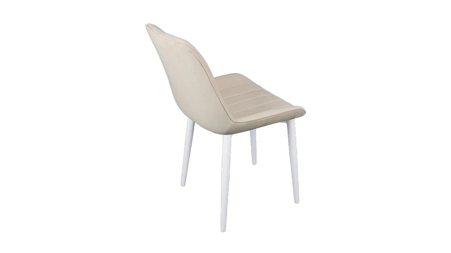 Стул «Мартин» Белый муар, Велюр Megen 6