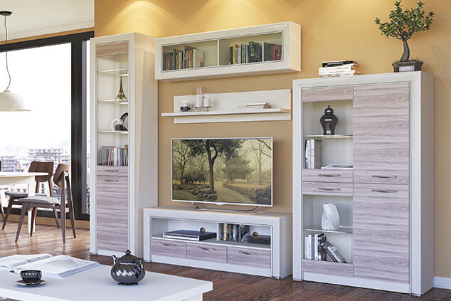 Шкаф-витрина "OLIVIA" 2V2D