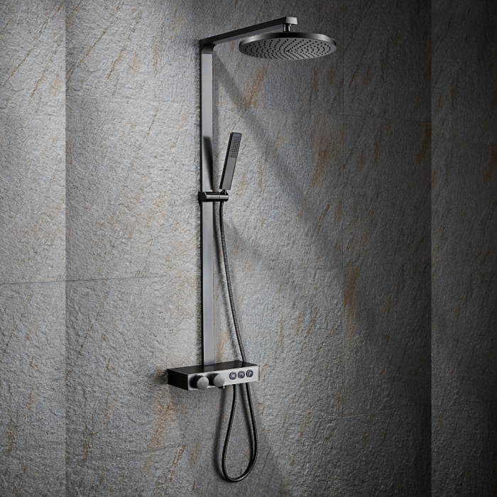 Душевая стойка "Black&White" U7815GM Душевая стойка "Black&White" U7815GM