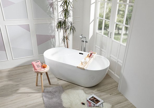 Ванна акриловая отдельностоящая AQUANET "DELIGHT" 170Х78