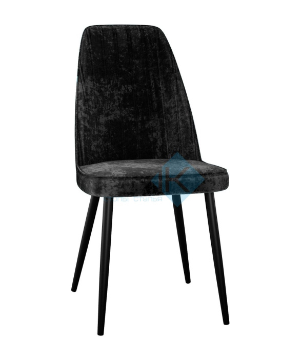 Стул DikLine 326 микровелюр M18 черный, ножки черные Стул DikLine 326 микровелюр M18 черный, ножки черные