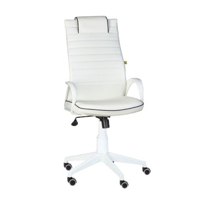 Кресло "Квест" Ультра White кож.зам топ-ган Кресло "Квест" Ультра White кож.зам топ-ган