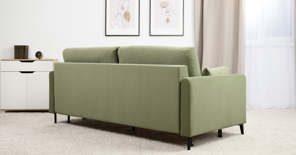 Диван "Барселона" ТД 672 Diagonal 694 (оливковый)