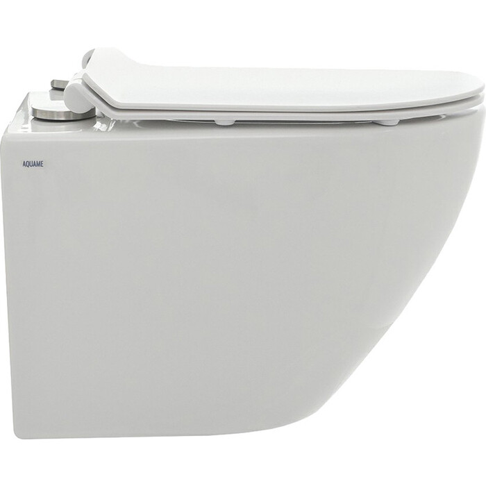 Унитаз подвесной AQUAme "Rimless" c сиденьем микролифт