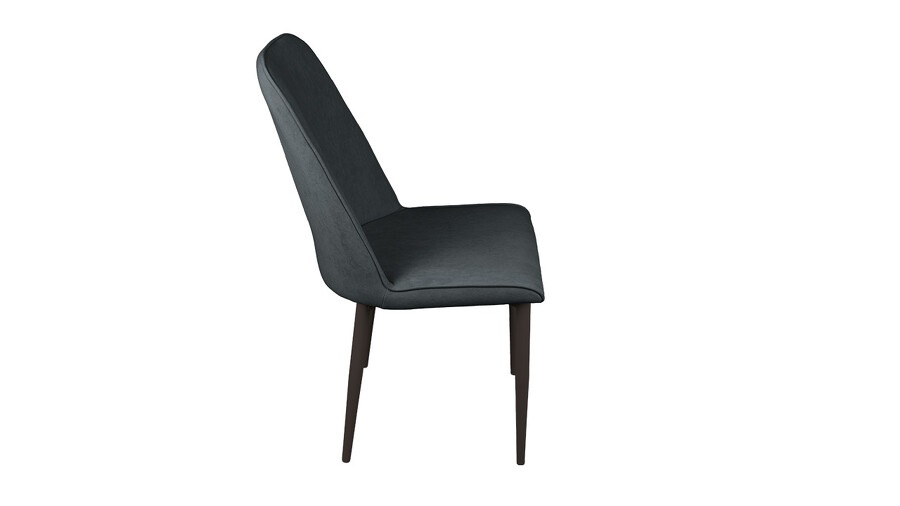 Стул «Шарли» Черный муар, Микровелюр BRENDY Graphite
