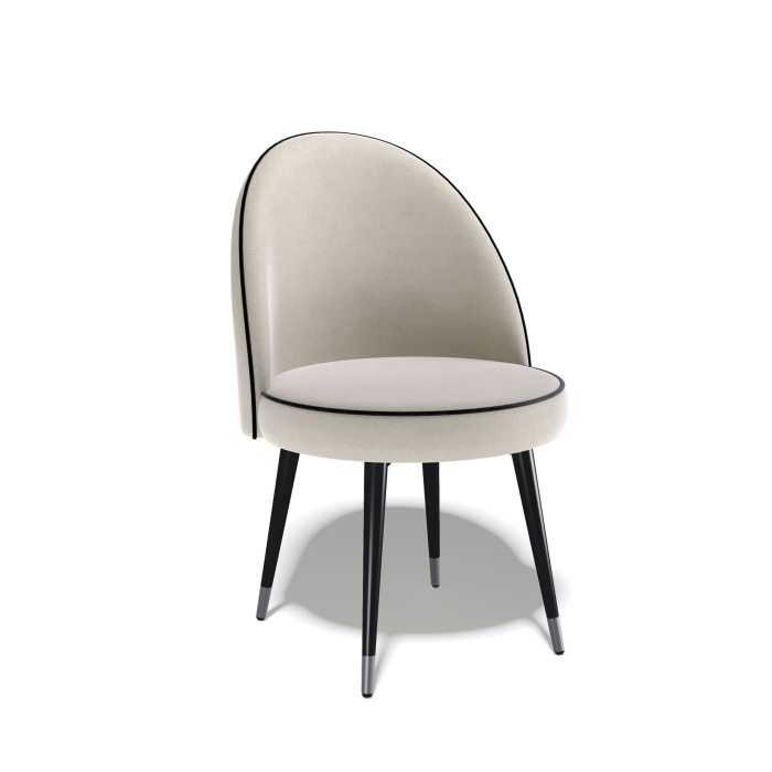 Стул Kenner 176KK черный/бежевый велюр Стул Kenner 176KK черный/бежевый велюр