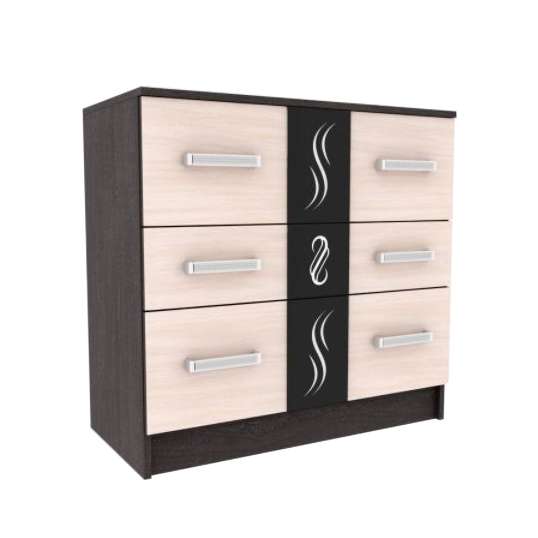 Комод "Эрика" Венге/Дуб молочный Комод "Эрика" Венге/Дуб молочный