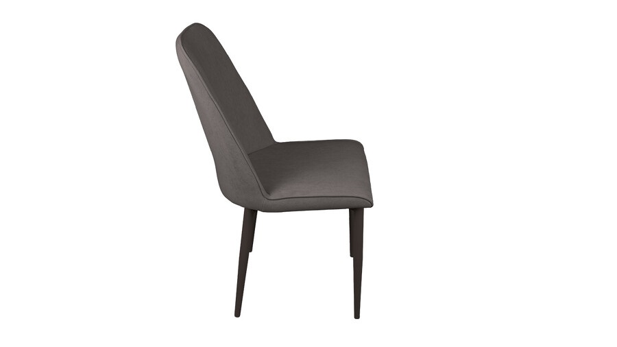 Стул «Шарли» Черный муар, Микровелюр BRENDY Latte