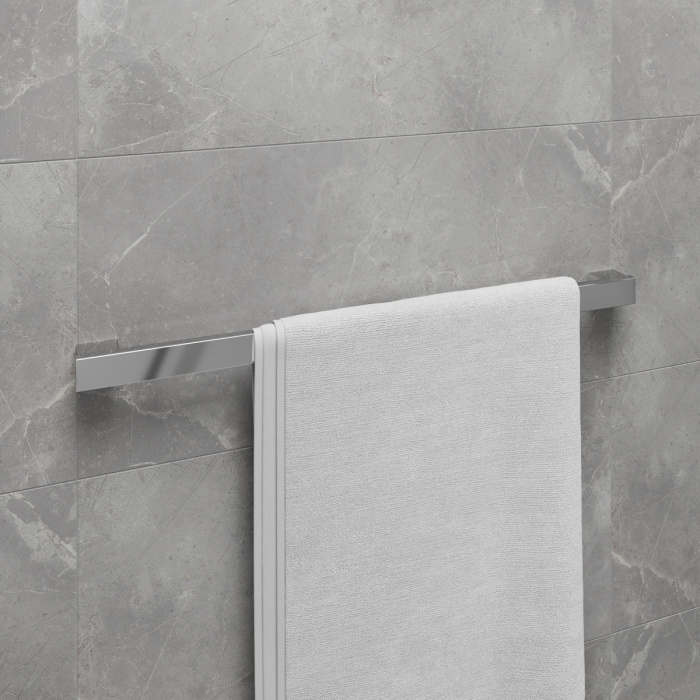 Полотенцедержатель Lemark SMOOTH LINE одинарный, хром