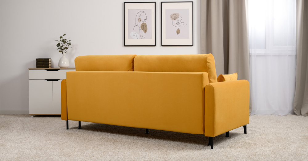 Диван "Барселона" ТД 671 Diagonal 540 (желтый)