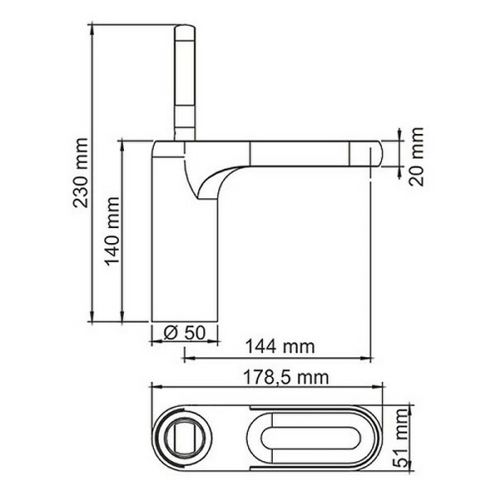 Смеситель для раковины WasserKRAFT "Kammel" 1803