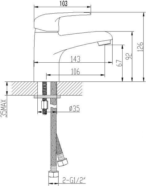 Смеситель для умывальника LEMARK "Pramen" LM3306C