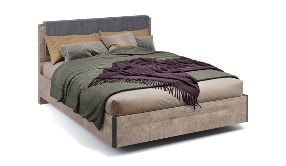 Кровать МИ 160 без ламелей "Стокгольм"