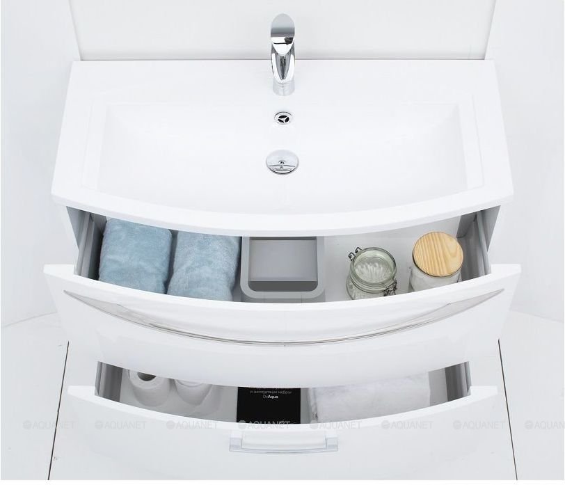 Тумба с раковиной AQUANET "Лонг 90"