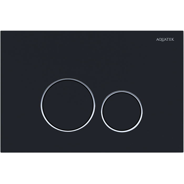Клавиша смыва Aquatek KDI-0000020 Черная матовая Клавиша смыва Aquatek KDI-0000020 Черная матовая