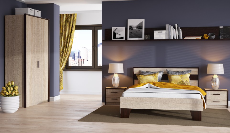 Кровать 140 "Эшли" (без ламелей)