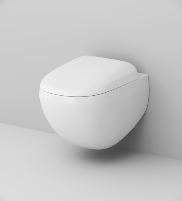 Унитаз подвесной безободковый с быстросъемным сиденьем микролифт AM.PM "Sensation"