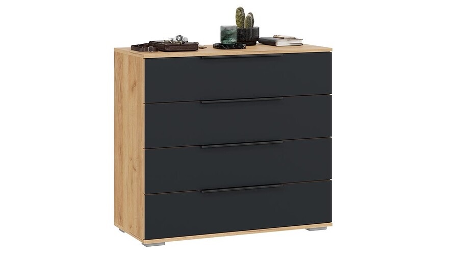 Комод «Джоли» - 405.003.000 Дуб Крафт золотой, Графит матовый
