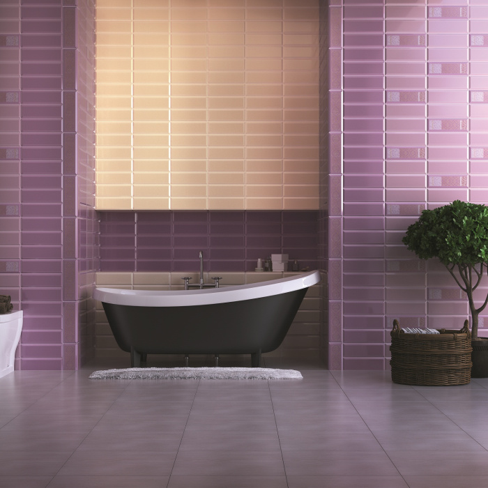 Плитка настенная "Metro lavender light wall 01 v2" 100Х300