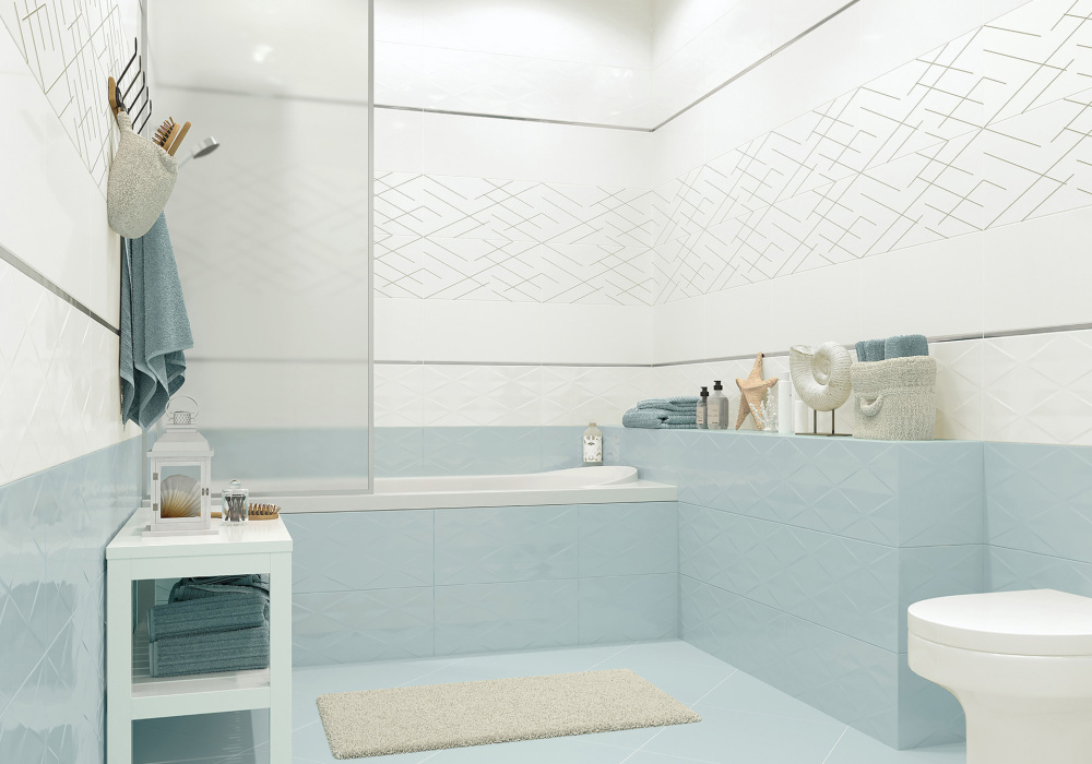 Плитка настенная Bond White WT9BON00 249Х500Х8,5