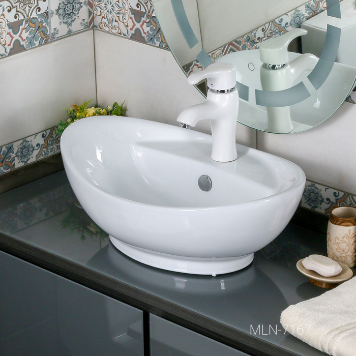 Раковина накладная MELANA MLN-7167 600Х390Х210