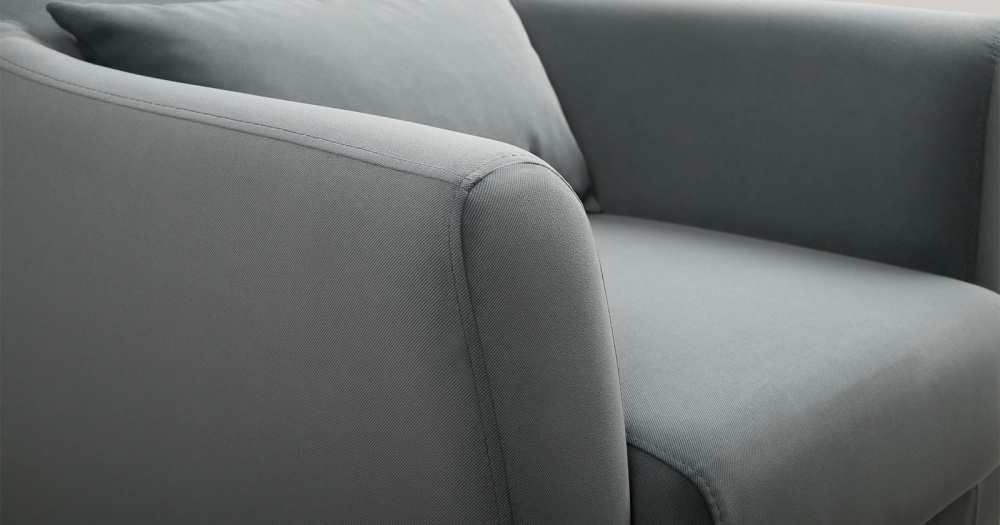 Кресло "Барселона" ТК 673 Diagonal 995 (серо-голубой)