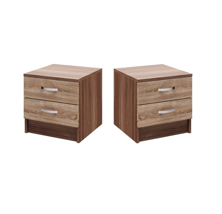 Тумба прикроватная "Ронда" Ясень шимо/Дуб сонома