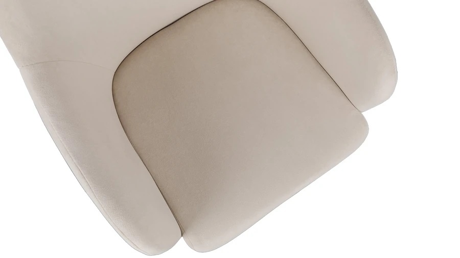 Стул «Бэнтли» Черный муар, Велюр DREAM Beige (бежевый)