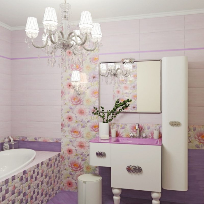 Керамогранит "Aquarelle lilac PG 02" 450Х450 