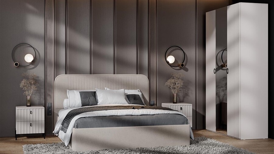 Спальня «Тиффани» Кашемир, Кашемир матовый