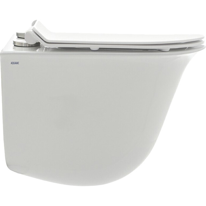 Унитаз подвесной AQUAme "Rimless" c сиденьем микролифт