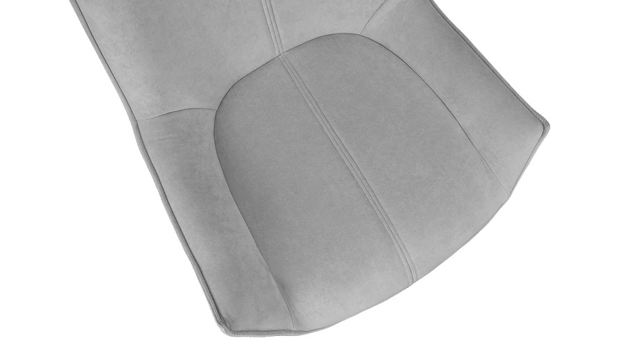 Стул «Торрес» Черный муар, Велюр Megen 24 (серый)