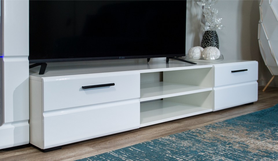 Стенка "Рио" 2,30 м Белый глянец