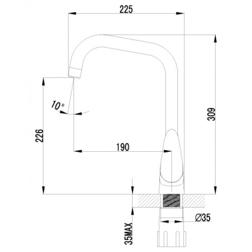 Смеситель для кухни Lemark "Pramen" LM3355C 