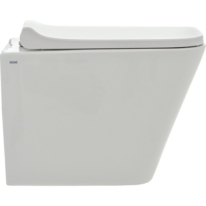 Унитаз подвесной AQUAme "Rimless" c сиденьем микролифт