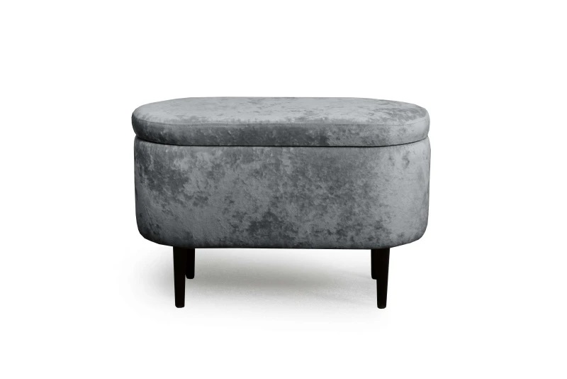 Банкетка "Олаф" с нишей Тиффани серый