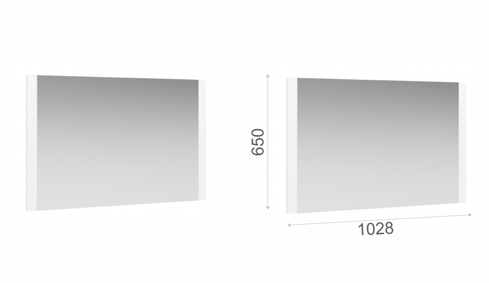 Зеркало "Аврора" Белый