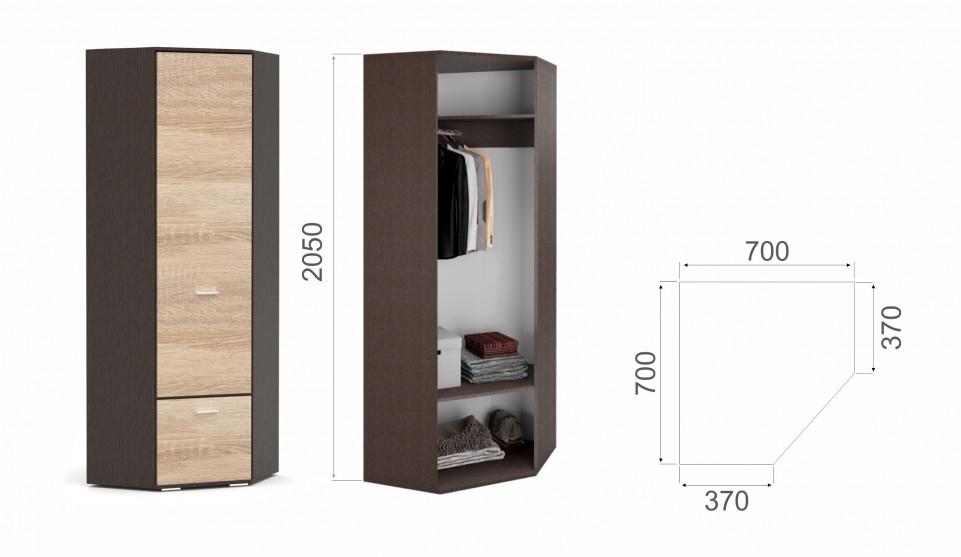 Шкаф угловой "Виола"