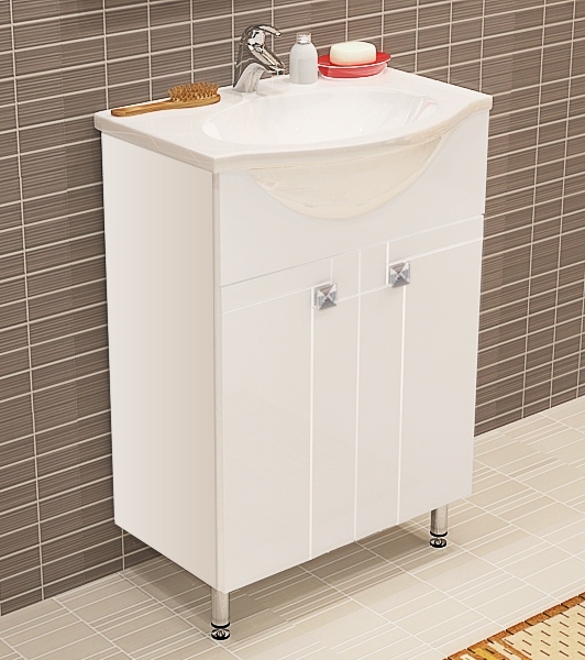 Тумба-умывальник "ФИДЖИ 60" и раковина "Селигер 60"