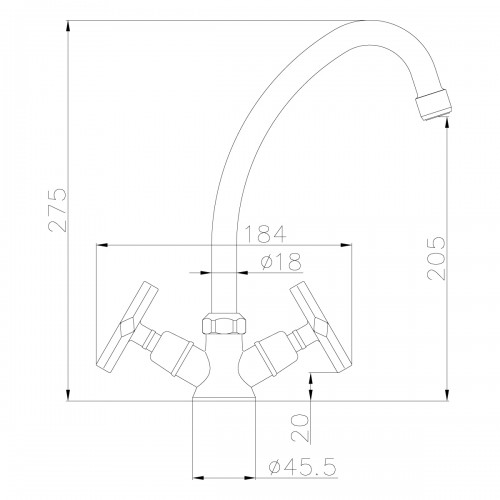 Смеситель для кухни Lemark "Promotion" LM6050C 