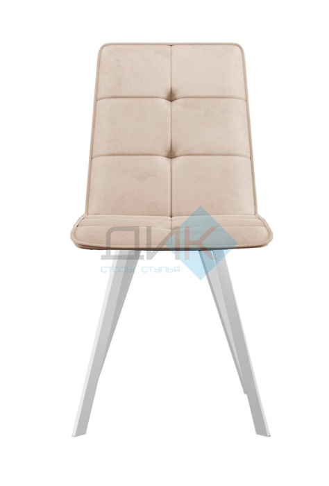 Стул DikLine 280 B03 BEIGE, ножки белые