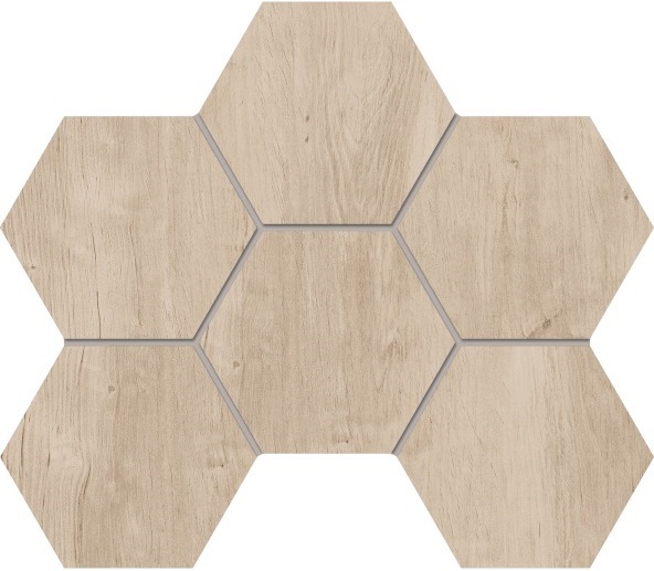 Мозаика Soft Wood SF 02 Hexagon 25Х28,5