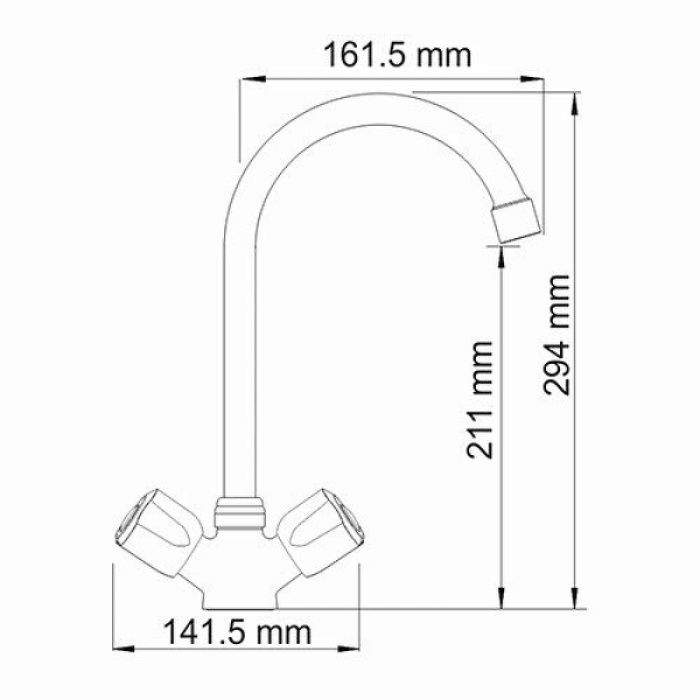 Смеситель для кухни WasserKRAFT "Amper" 2907