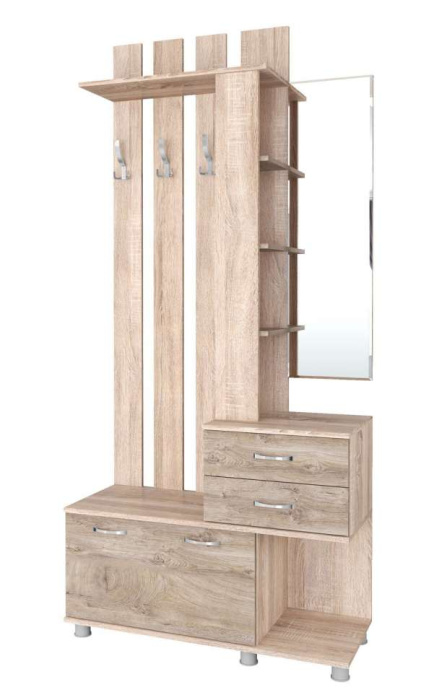 Вешалка с тумбой "Микс-Арт" центарльная секция