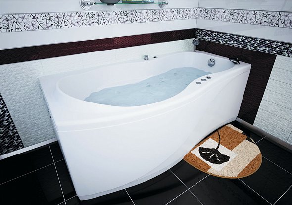 Ванна акриловая AQUANET "BORNEO" 170Х90 Левая Ванна акриловая AQUANET "BORNEO" 170Х90 Левая