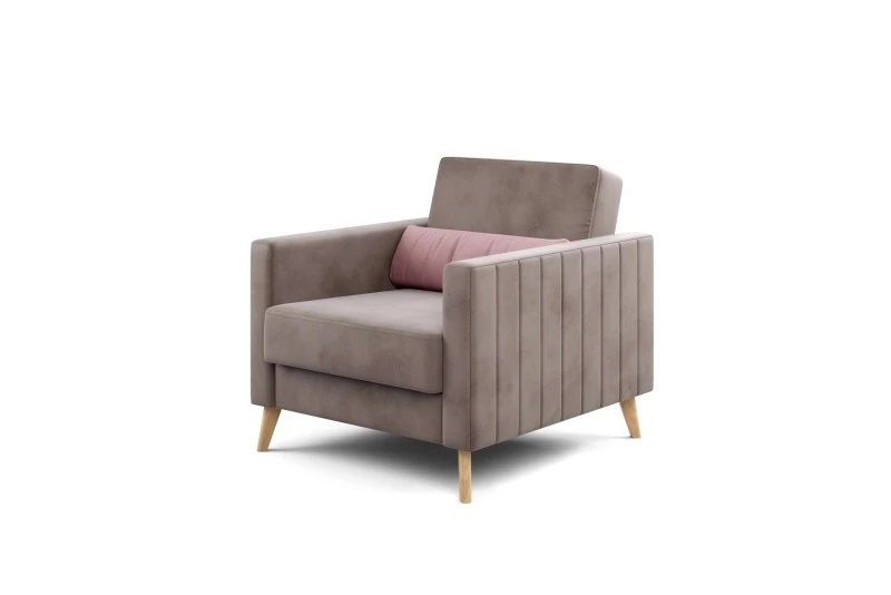 Кресло "Норд" СТАНДАРТ Альба мокко / Альба роза Кресло "Норд" СТАНДАРТ Альба мокко / Альба роза