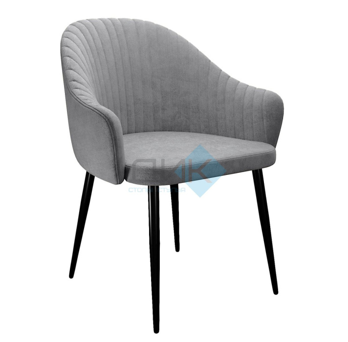 Стул DikLine 440 TW09 светло-серый, ножки черные Стул DikLine 440 TW09 светло-серый, ножки черные