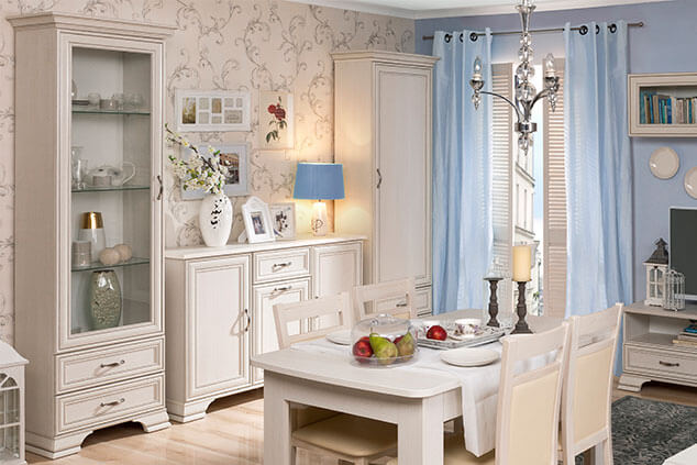 Шкаф с витриной "ТИФФАНИ" 1V2S